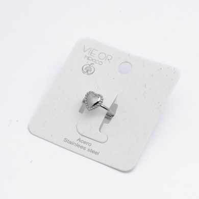 ANILLO ZO14161R PLATEADO Acero Inxidable 2A11