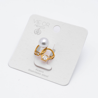 ANILLO ZO14320R DORADO Acero Inoxidable 2A41