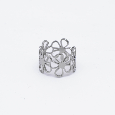 ANILLO ZO8256R Plateado Acero Inoxidable -A32 A45