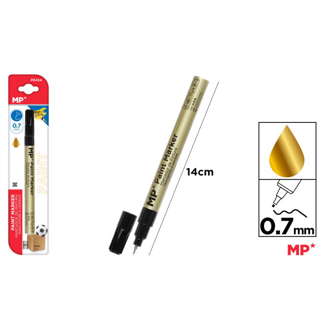 MARCADOR DE PINTURA FINO ORO - H13