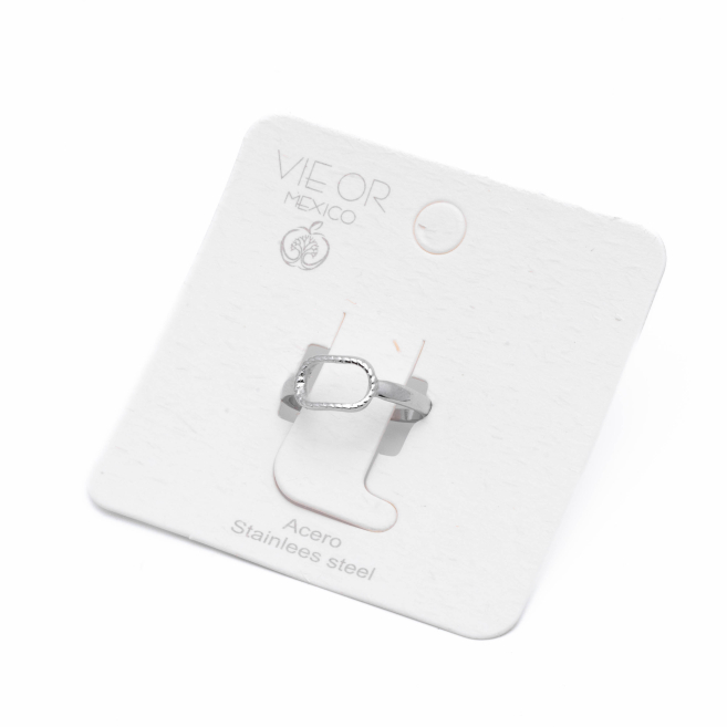 ANILLO ZO14301R PLATEADO Acero Inoxidable 2A33