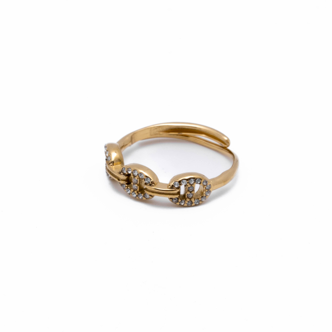 ANILLO ZO13739R DORADO Acero Inoxidable A11