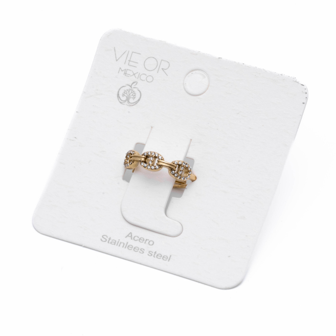 ANILLO ZO13739R DORADO Acero Inoxidable A11