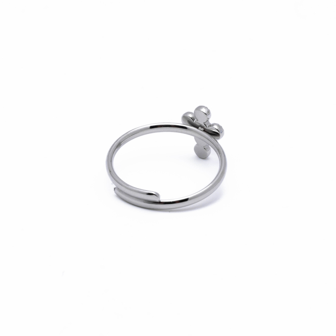 ANILLO ZO14953R PLATEADO BLANCO Acero Inxidable A42