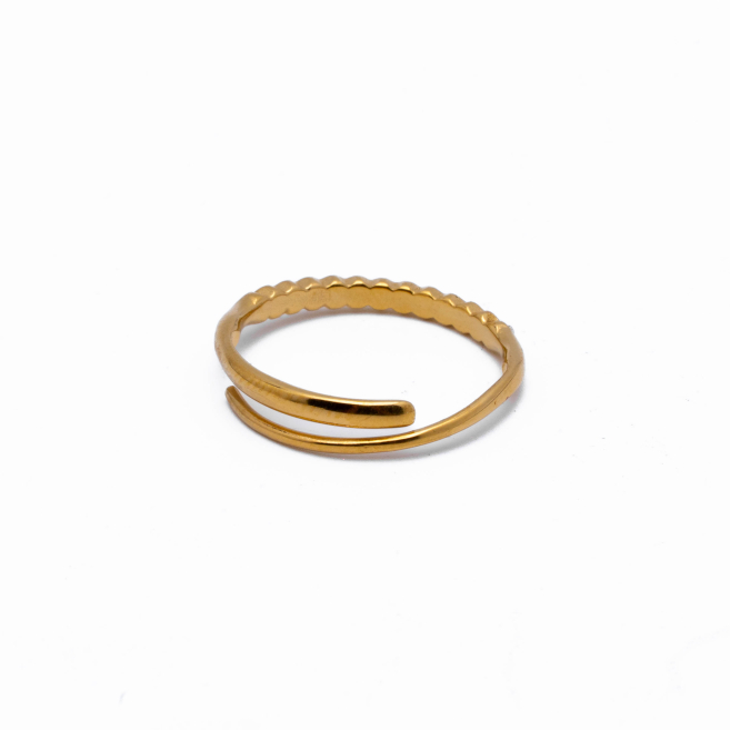 ANILLO ZO13743R DORADO Acero Inoxidable 2A21