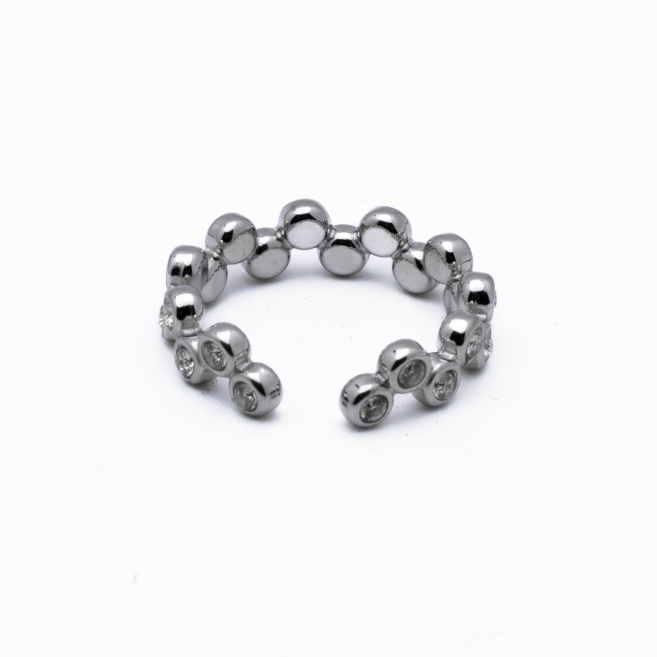 ANILLO ZO15016R PLATEADO BLANCO Acero Inxidable A41