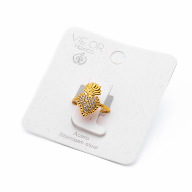 ANILLO ZO14954R DORADO Acero Inxidable A31