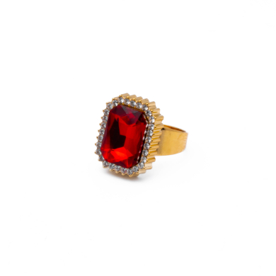 ANILLO ZO14074R DORADO ROJO Acero Inoxidable A13