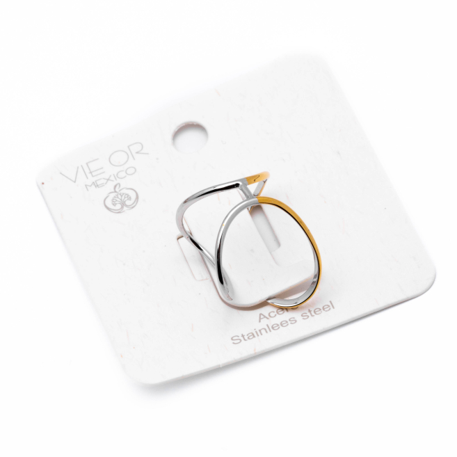 ANILLO ZO11123R150 Bicolor Acero Inoxidable -2A35 2A35