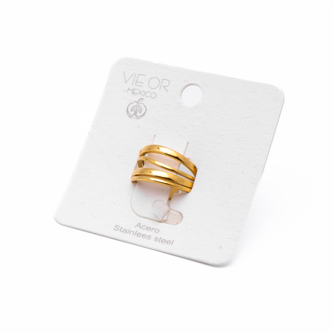 ANILLO ZO14305R Dorado Acero Inoxidable A36 A36