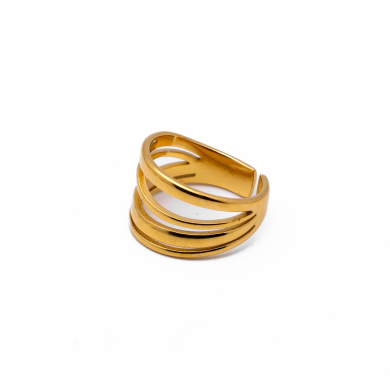 ANILLO ZO14305R Dorado Acero Inoxidable A36 A36