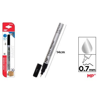 MARCADOR DE PINTURA FINO PLATA - H14