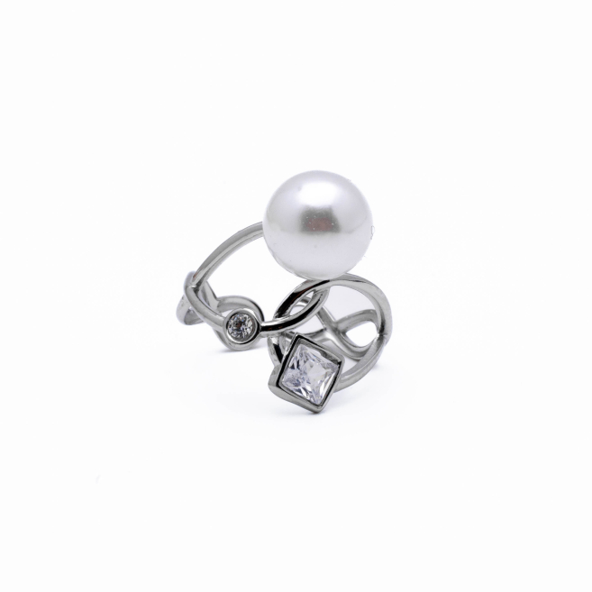 ANILLO ZO14320R PLATEADO Acero Inoxidable 2A41