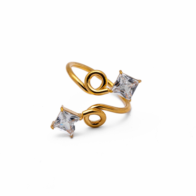 ANILLO ZO13451R DORADO Acero Inxidable A12