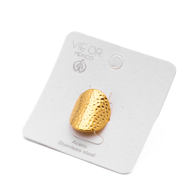 ANILLO ZO14322R DORADO Acero Inoxidable A39