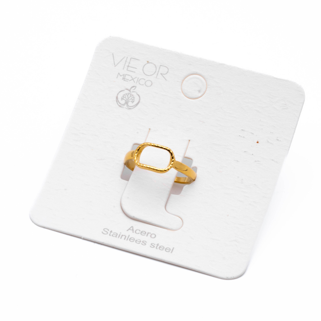 ANILLO ZO14301R DORADO Acero Inoxidable 2A33