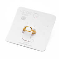 ANILLO ZO14301R DORADO Acero Inoxidable 2A33