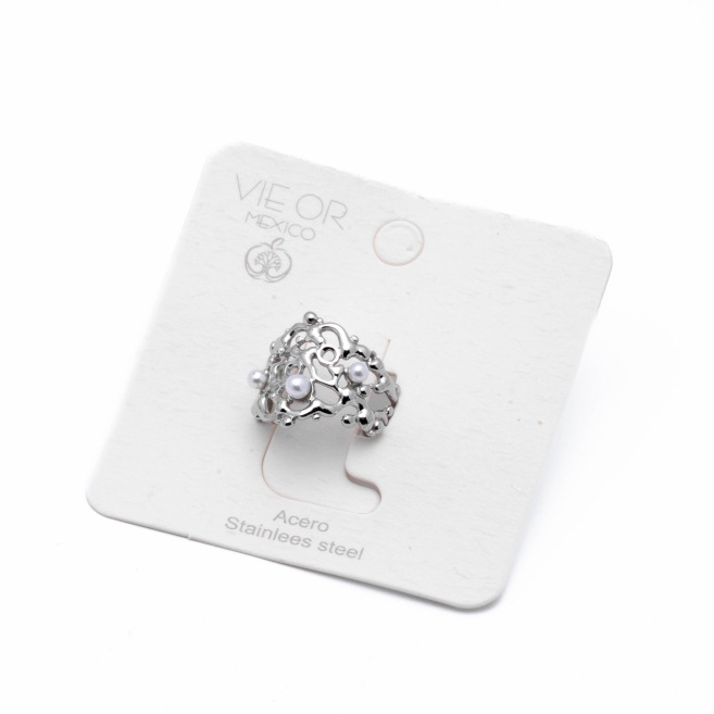 ANILLO ZO14106R PLATEADO Acero Inoxidable 2A41