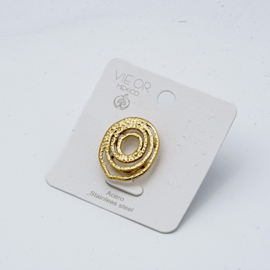 ANILLO ZO13077R Dorado Acero Inoxidable -2A47