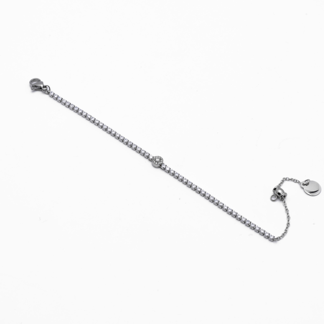 PULSERA ZO12845B PLATEADO Acero Inoxidable 2B11