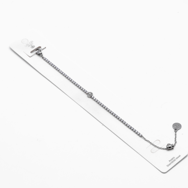 PULSERA ZO12845B PLATEADO Acero Inoxidable 2B11