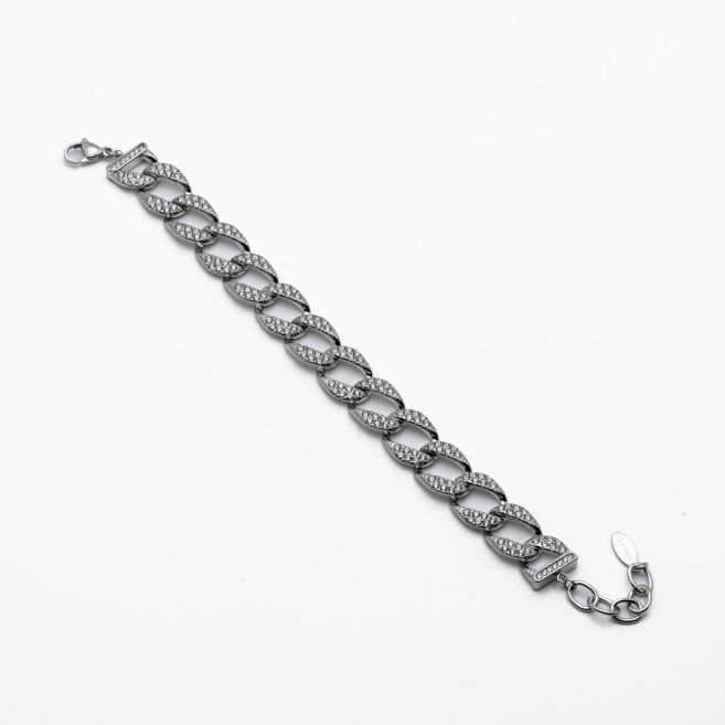 PULSERA ZO12880B PLATEADO Acero Inoxidable 2B37