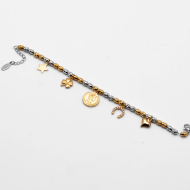 PULSERA ZO13455B BICOLOR Acero Inoxidable 2C44