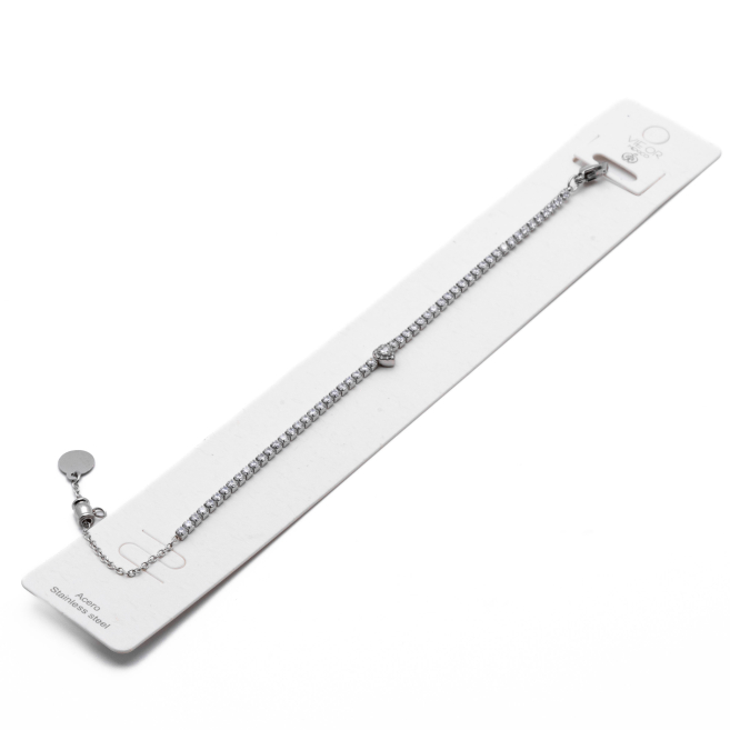 PULSERA ZO12843B PLATEADO Acero Inoxidable 2B11