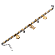 PULSERA ZO13522B BICOLOR Acero Inoxidable 2C41