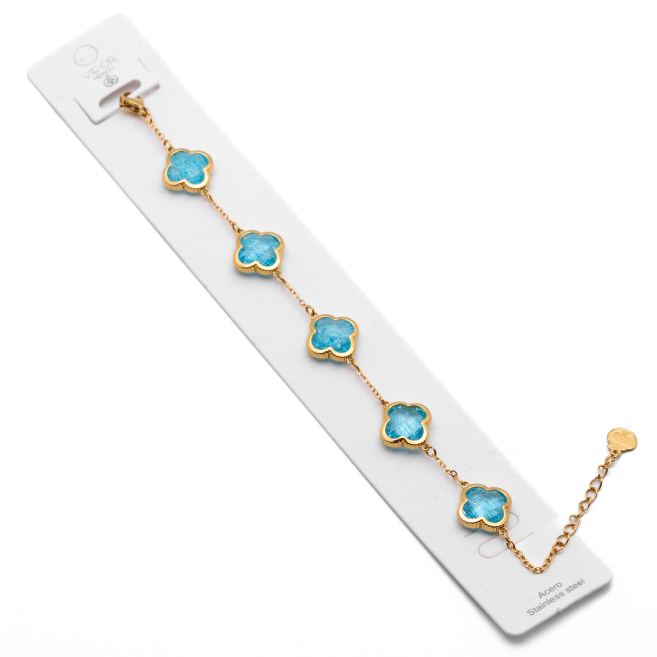 PULSERA ZO13946B PLATEADO BLANCO Acero Inxidable 2B59 2B510