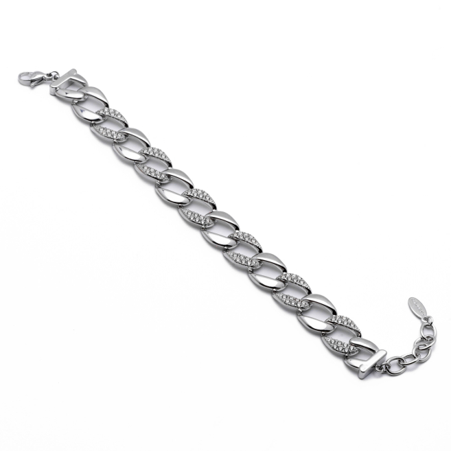 PULSERA ZO12879B PLATEADO Acero Inoxidable 2B37