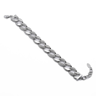 PULSERA ZO12879B PLATEADO Acero Inoxidable 2B37
