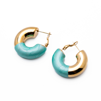 ARETES ZO13244E DORADO TIFFANY Acero Inxidable F34