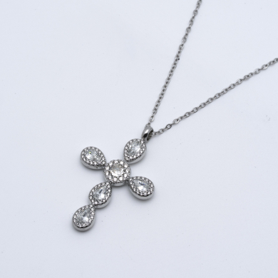 COLLAR ZO13836N PLATEADO Acero Inxidable E41