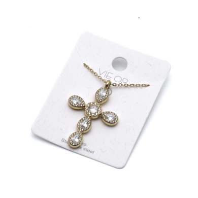 COLLAR ZO13836N DORADO Acero Inxidable E41