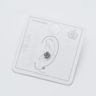 ARETE PIERCING ZO13796E PLATEADO Acero Inxidable F38