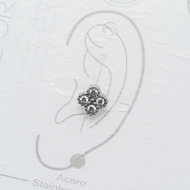 ARETE PIERCING ZO13796E PLATEADO Acero Inxidable F38