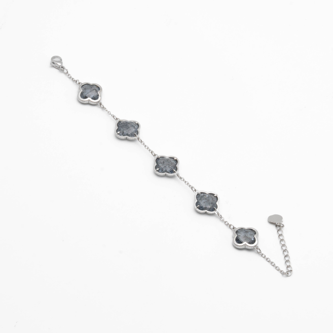 PULSERA ZO13946B PLATEADO GRIS Acero Inxidable 2B510