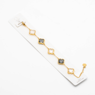 PULSERA ZO13946B DORADO BLANCO Acero Inxidable 2B510