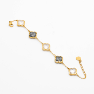 PULSERA ZO13946B DORADO BLANCO Acero Inxidable 2B510