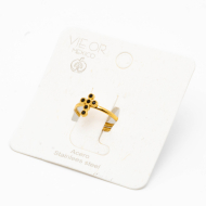 ANILLO ZO14953R DORADO NEGRO Acero Inxidable A42