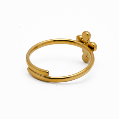 ANILLO ZO14953R DORADO BLANCO Acero Inxidable A42