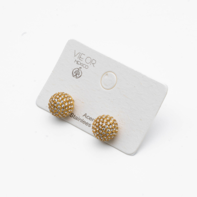 ARETES ZO12910E/10MM DORADO Acero Inxidable F52