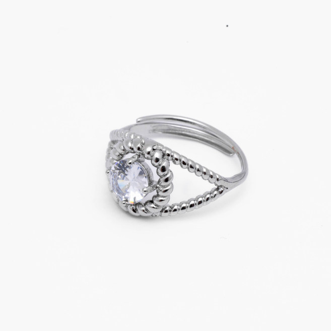 ANILLO ZO13735R PLATEADO Acero Inxidable A22