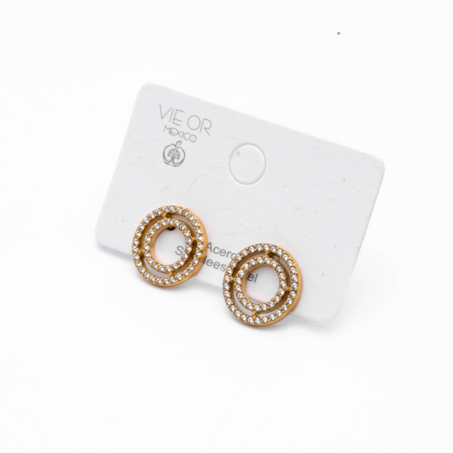 ARETES ZO14835E DORADO Acero Inxidable F53