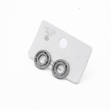 ARETES ZO14835E PLATEADO Acero Inxidable F53