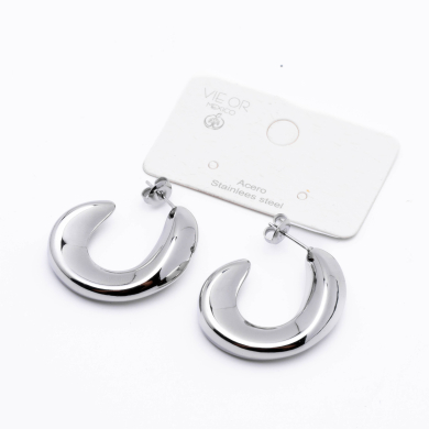 ARETES ZO14480E/27*31MM PLATEADO Acero Inxidable F27