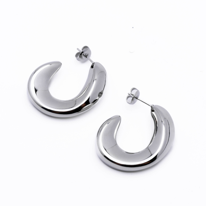 ARETES ZO14480E/27*31MM PLATEADO Acero Inxidable F27