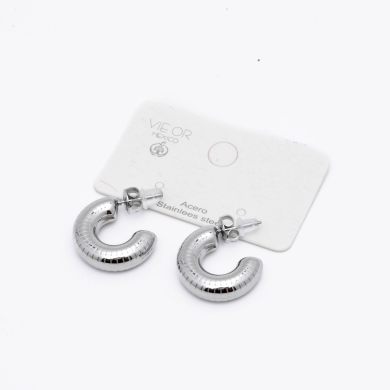 ARETES ZO14487E/20*16MM PLATEADO Acero Inxidable F25