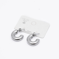 ARETES ZO14487E/20*16MM PLATEADO Acero Inxidable F25